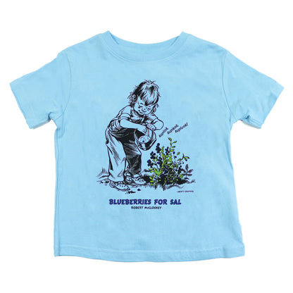 Blueberries for Sal Kuplink! Toddler T-Shirt in Light Blue by Liberty Graphics