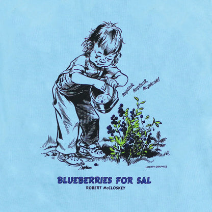 Blueberries for Sal Kuplink! Toddler T-Shirt in Light Blue by Liberty Graphics