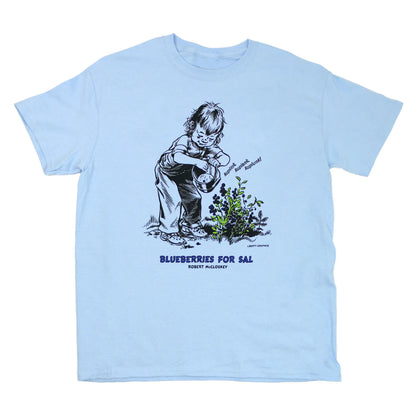 Blueberries for Sal Kuplink! Youth Blue T-Shirt by Liberty Graphics