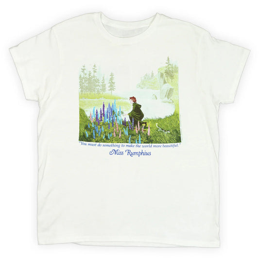 Miss Rumphius Ladies Adult T-Shirt in White by Liberty Graphics