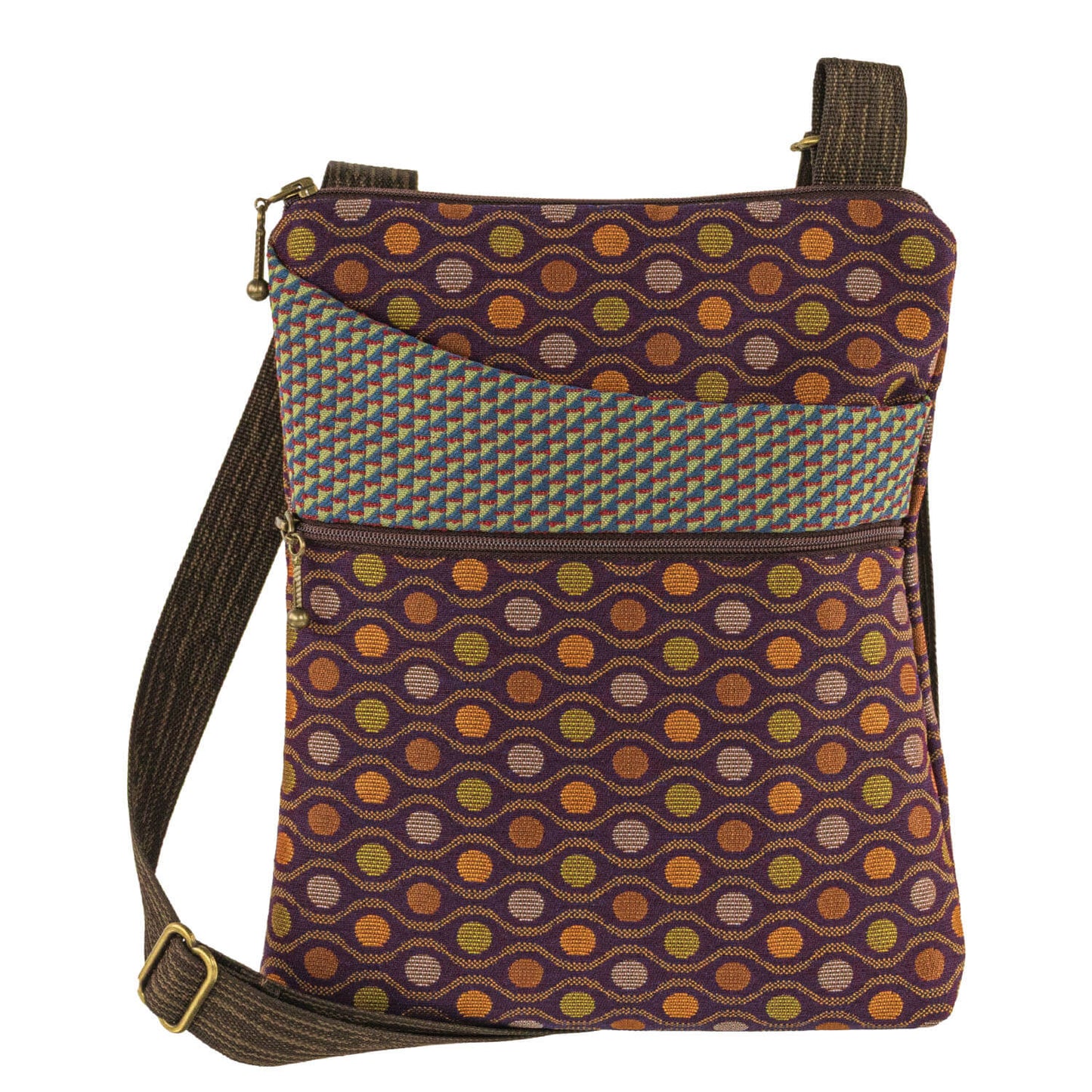 Pocket Bag in Peacock Wine by Maruca Designs