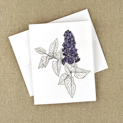 Lilac - Greeting Card by 3 Legged Dog Ink