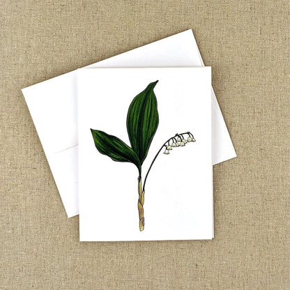 Lily of the Valley - Greeting Card by 3 Legged Dog Ink
