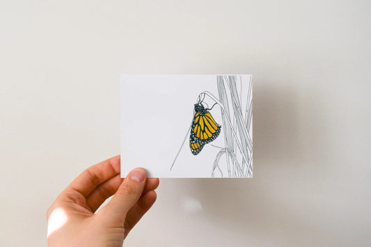 Monarch - Greeting Card by 3 Legged Dog Ink