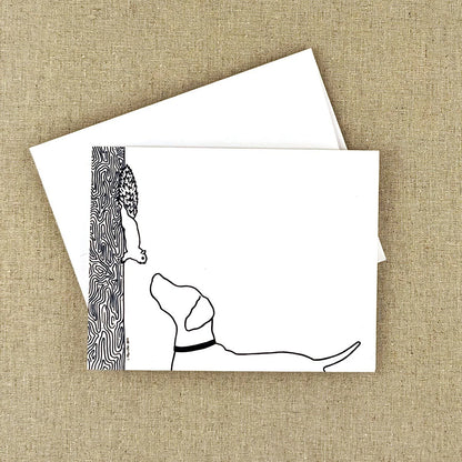 Squirrel - Greeting Card by 3 Legged Dog Ink