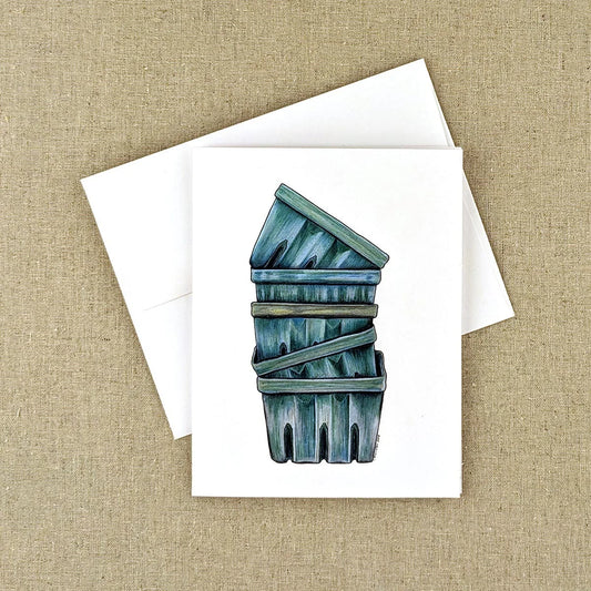 Berry Boxes - Greeting Card by 3 Legged Dog Ink