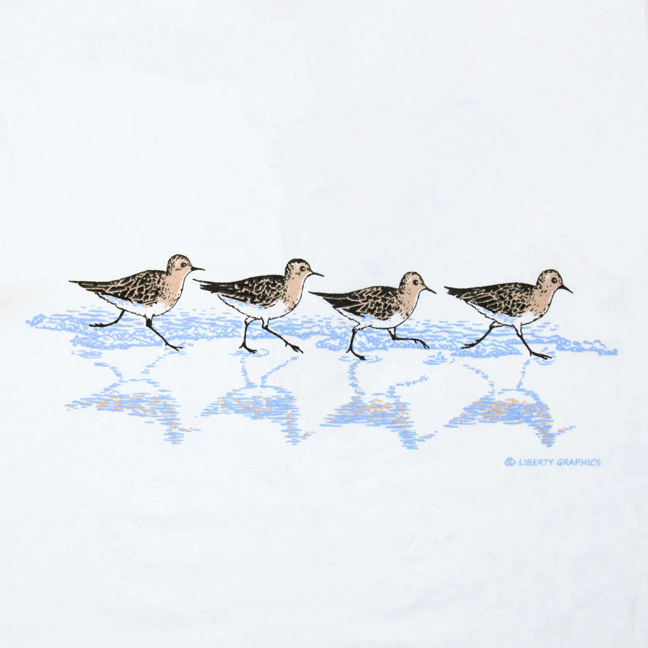 Sandpipers Toddler T-Shirt in White by Liberty Graphics - Maine Yarn & Fiber Supply