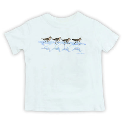 Sandpipers Toddler T-Shirt in White by Liberty Graphics - Maine Yarn & Fiber Supply
