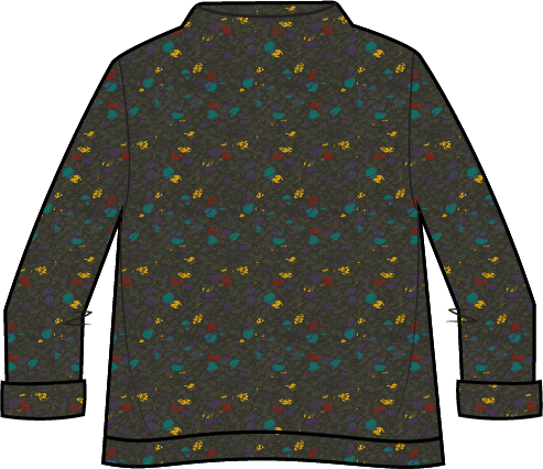 Confetti Funnel Neck Pullover in Forest by Habitat Clothing