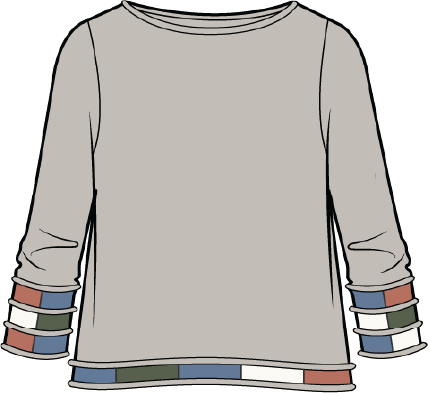 AAAAAA Autumn Cotton Mosaic Pullover Sweater in Dove by Habitat Clothing - Maine Yarn & Fiber Supply