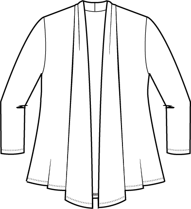 2026 Core Travel Waterfall Jacket in White by Habitat Clothing - Maine Yarn & Fiber Supply