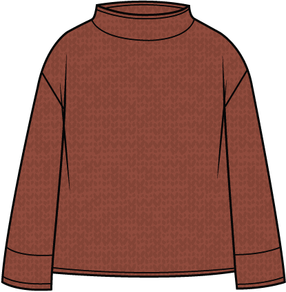 Fireside Shaker Cozy Cabin Sweater in Sienna by Habitat Clothing