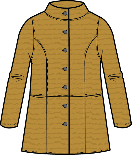 AAAAAAA Textured Tides London Jacket in Honey by Habitat Clothing - Maine Yarn & Fiber Supply