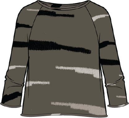 AAAAAA Autumn Cotton Raglan Pullover Sweater in Umber by Habitat Clothing - Maine Yarn & Fiber Supply