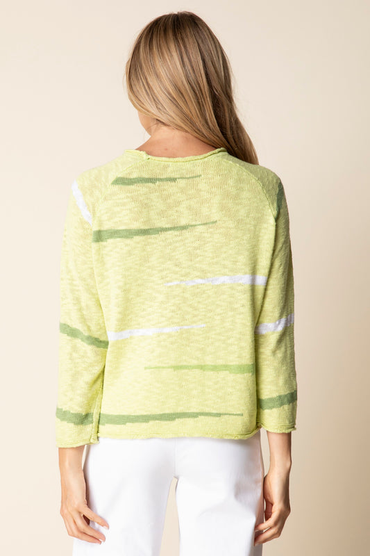 2026 Boardwalk Raglan Pullover Sweater in Aloe by Habitat Clothing - Maine Yarn & Fiber Supply
