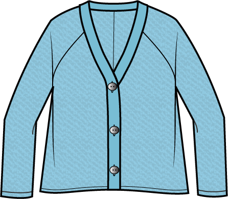 2026 Coast Crochet Cardigan in Topaz by Habitat Clothing - Maine Yarn & Fiber Supply