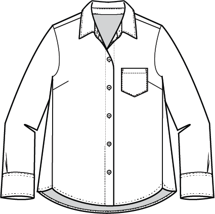 AAAAAA Perfect Travel Shirt with Shaped Hem in White by Habitat Clothing - Maine Yarn & Fiber Supply