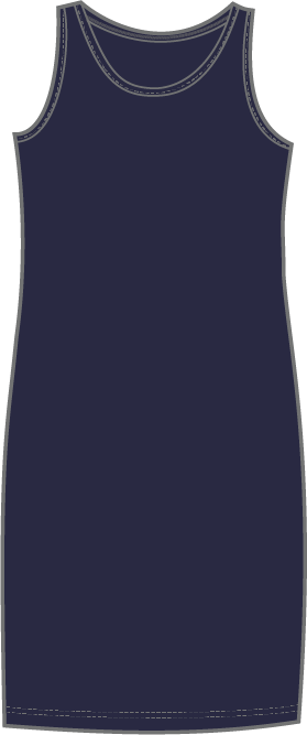 2026 Core Travel Everything Dress in Midnight by Habitat Clothing - Maine Yarn & Fiber Supply