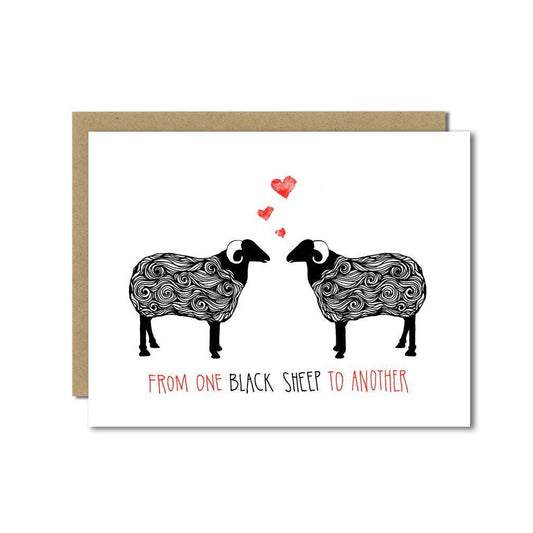 Black Sheep Greeting Card by Sloe Gin Fizz