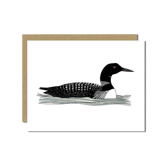 Loon Greeting Card by Sloe Gin Fizz