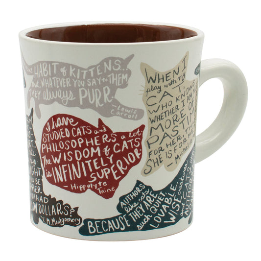 Literature Cat Quotes Coffee Mug from Unemployed Philosophers Guild