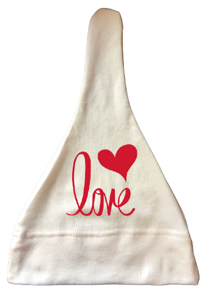 Organic Cotton Baby Hat "Love" from Simply Chickie