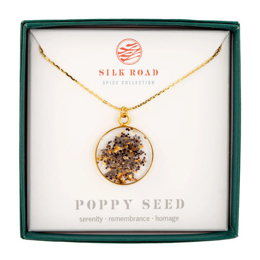 Poppy Seed Gold Simple Circle Necklace by Illuminated Me Jewelry
