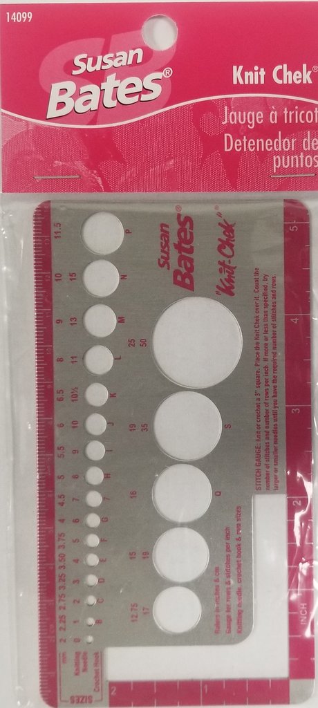 Knit Chek - Needle Gauge Tool by Susan Bates