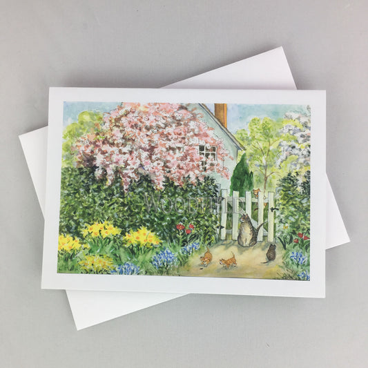 Cottage Garden - Greeting Card by Woodfield Press