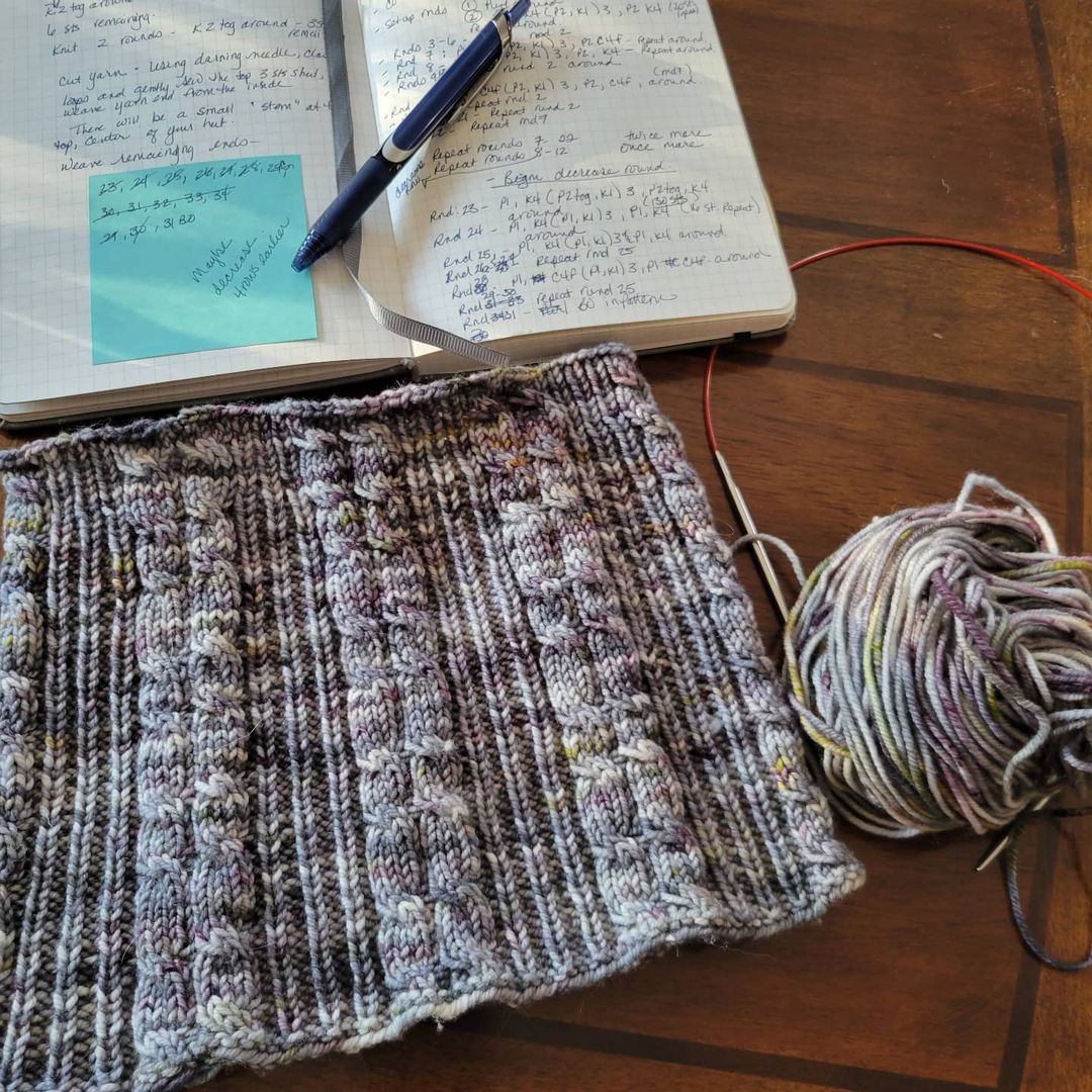 Narrow Spire Cowl: Rappel Series - Knitting Pattern by Jodi Clayton - DIGITAL DOWNLOAD