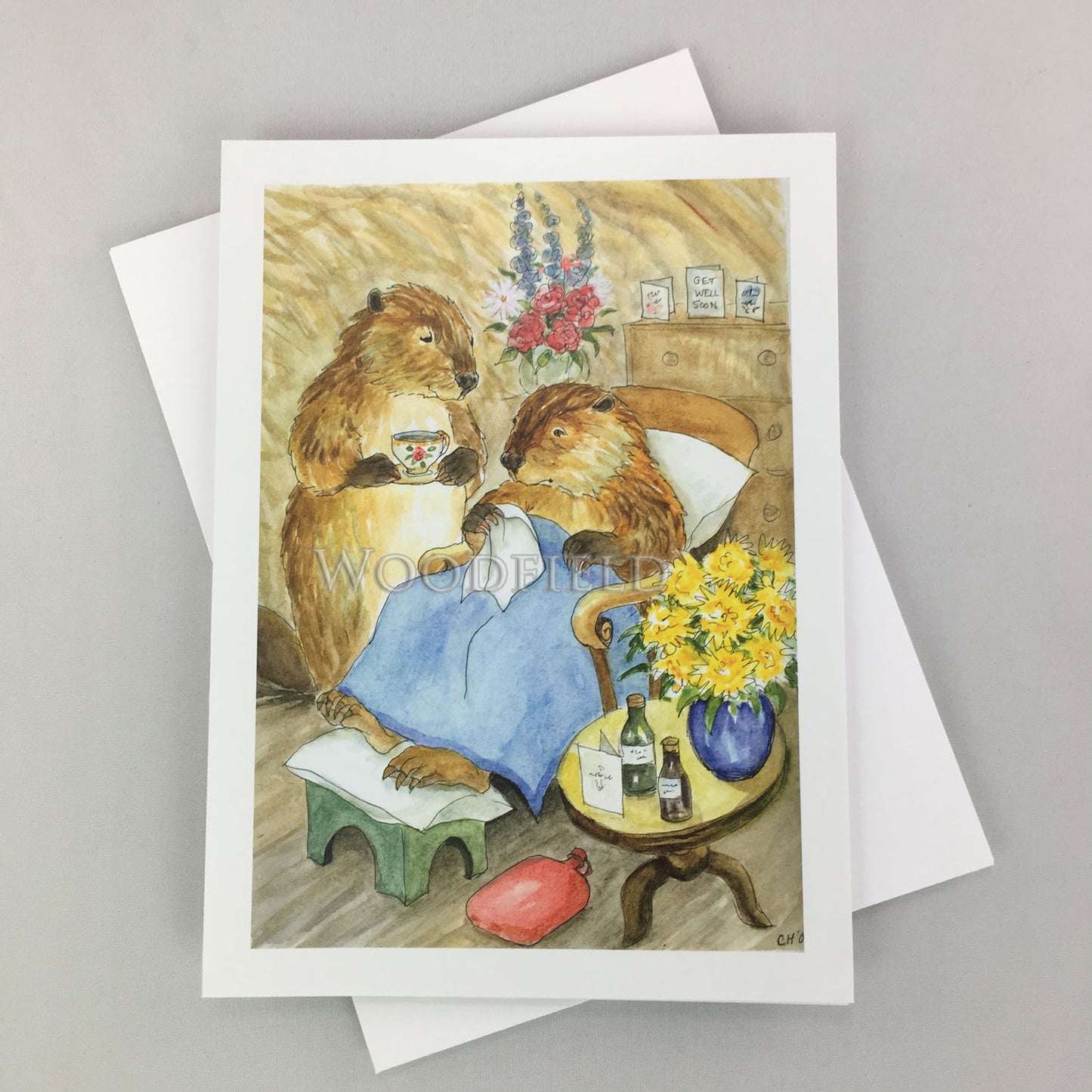 Get Well - Greeting Card by Woodfield Press