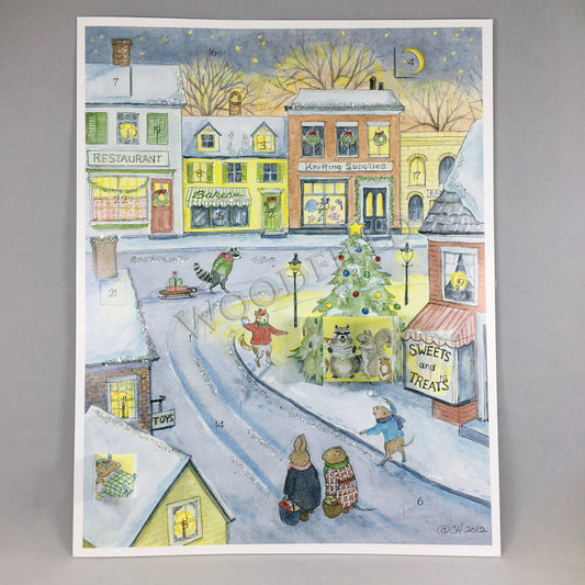 Town - Advent Calendar by Woodfield Press