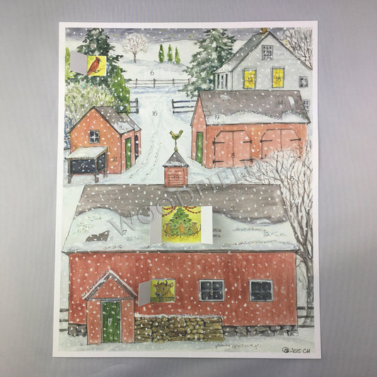 Farm - Advent Calendar by Woodfield Press