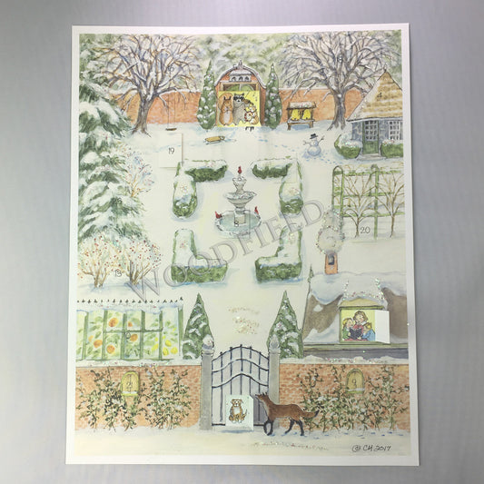 Winter Garden - Advent Calendar by Woodfield Press