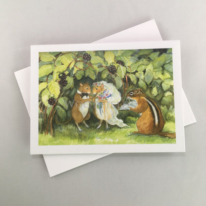Mouse and Wife - Greeting Card by Woodfield Press