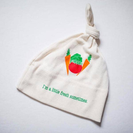 Organic Cotton Baby Hat "I'm a Little Fresh Sometimes" from Simply Chickie