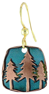 Woodland Walk (Copper) 18in necklace & Earrings by Earth Dreams Jewelry