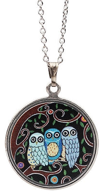 Three Owls 18in Necklace & Earrings by Earth Dreams Jewelry
