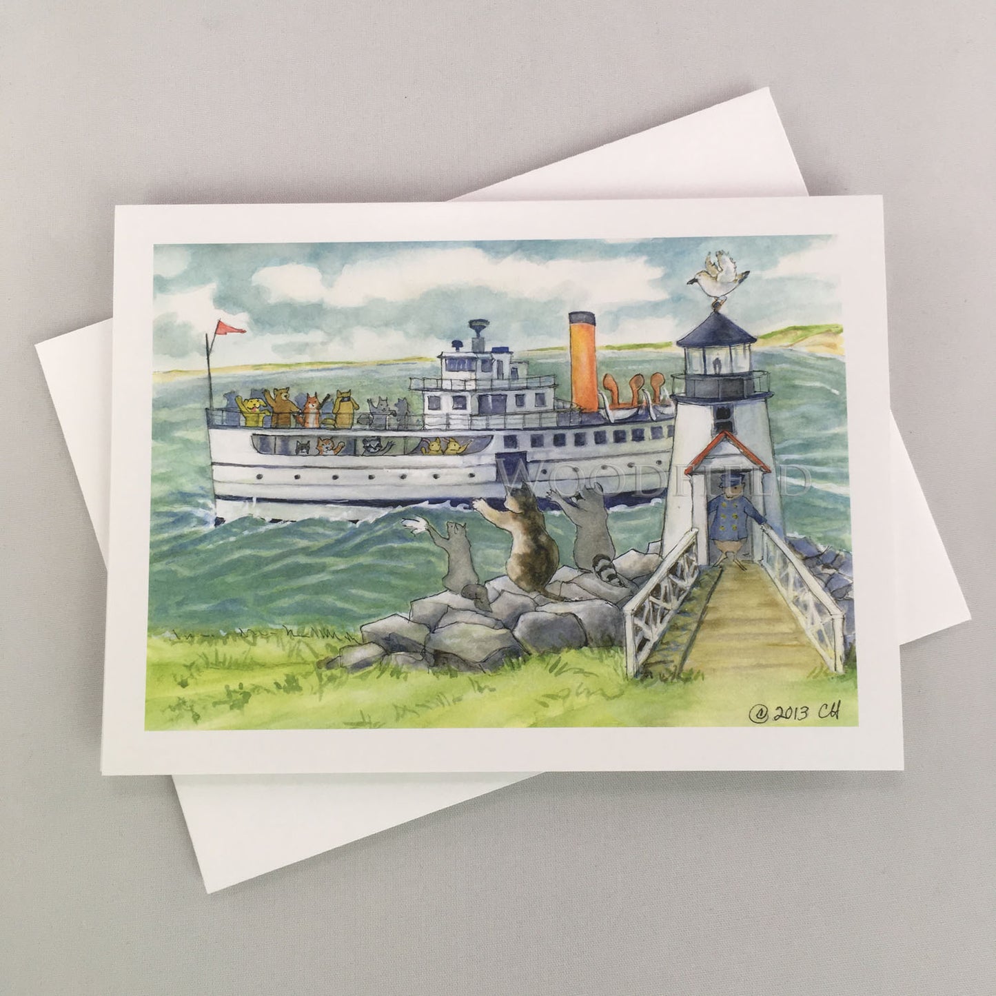 Bon Voyage - Greeting Card by Woodfield Press