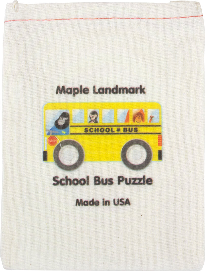 School Bus - Shaped Puzzle by Maple Landmark