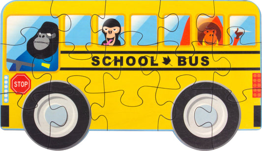 School Bus - Shaped Puzzle by Maple Landmark