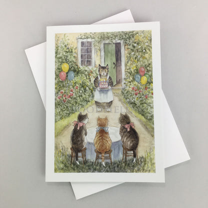 Kittens' Birthday - Greeting Card by Woodfield Press