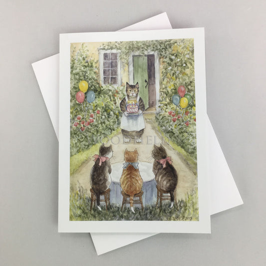Kittens' Birthday - Greeting Card by Woodfield Press