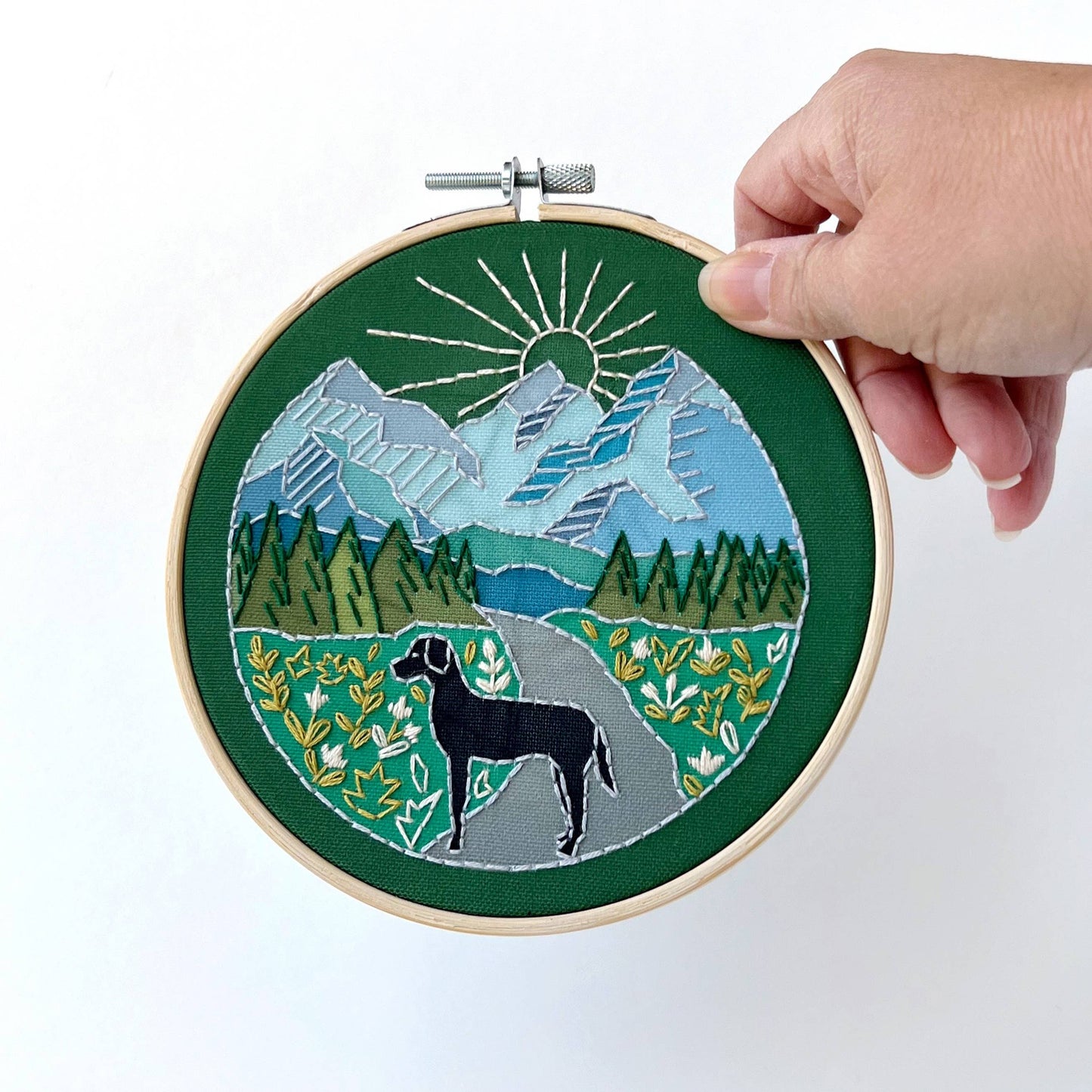 Trail Dog Embroidery Kit by Rikrack