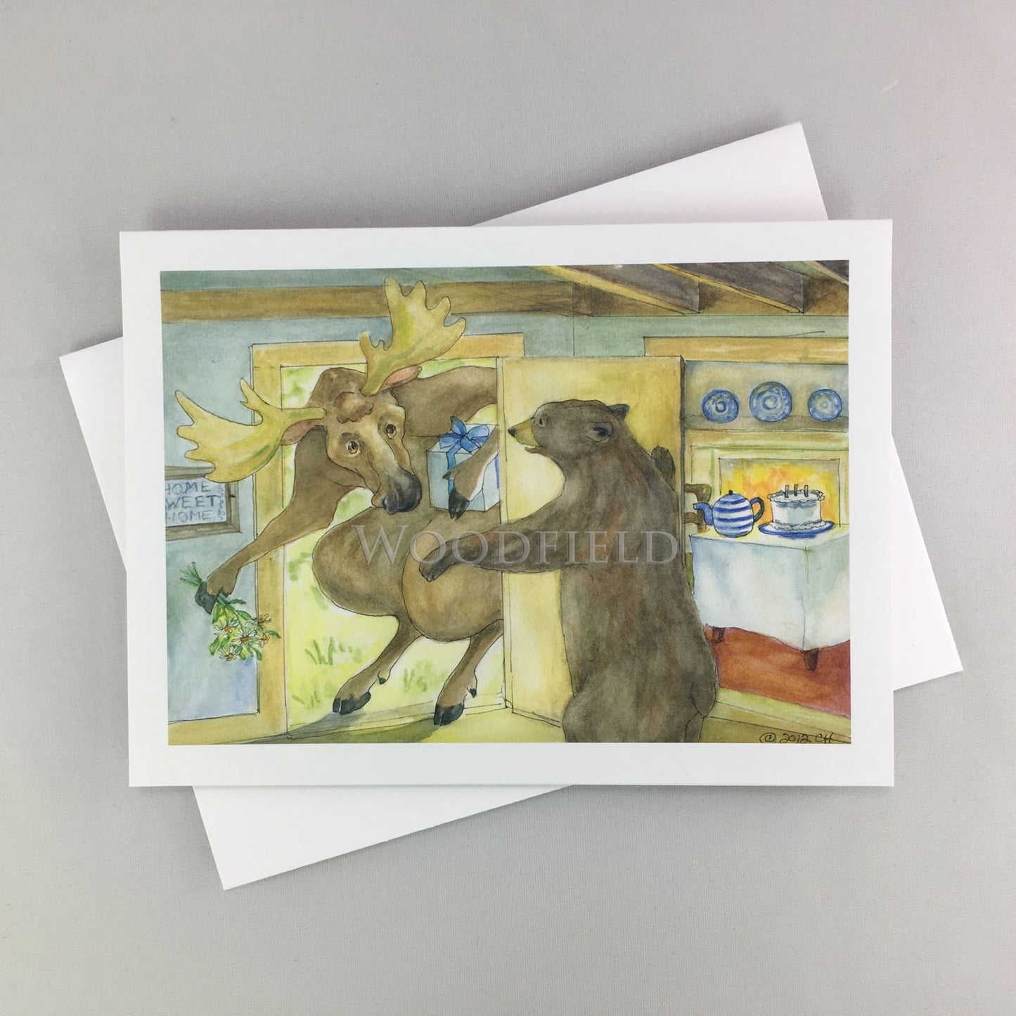 Bear's Birthday - Greeting Card by Woodfield Press