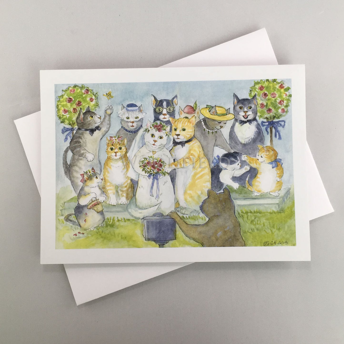 Wedding Party - Greeting Card by Woodfield Press