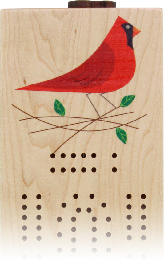 Cardinal Cribbage Board by Maple Landmark