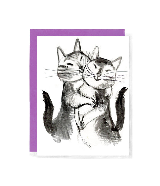 Make Me Purr Greeting Card by Artiphany
