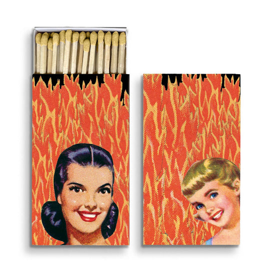 Fire Ladies Matchbox by The Mincing Mockingbird