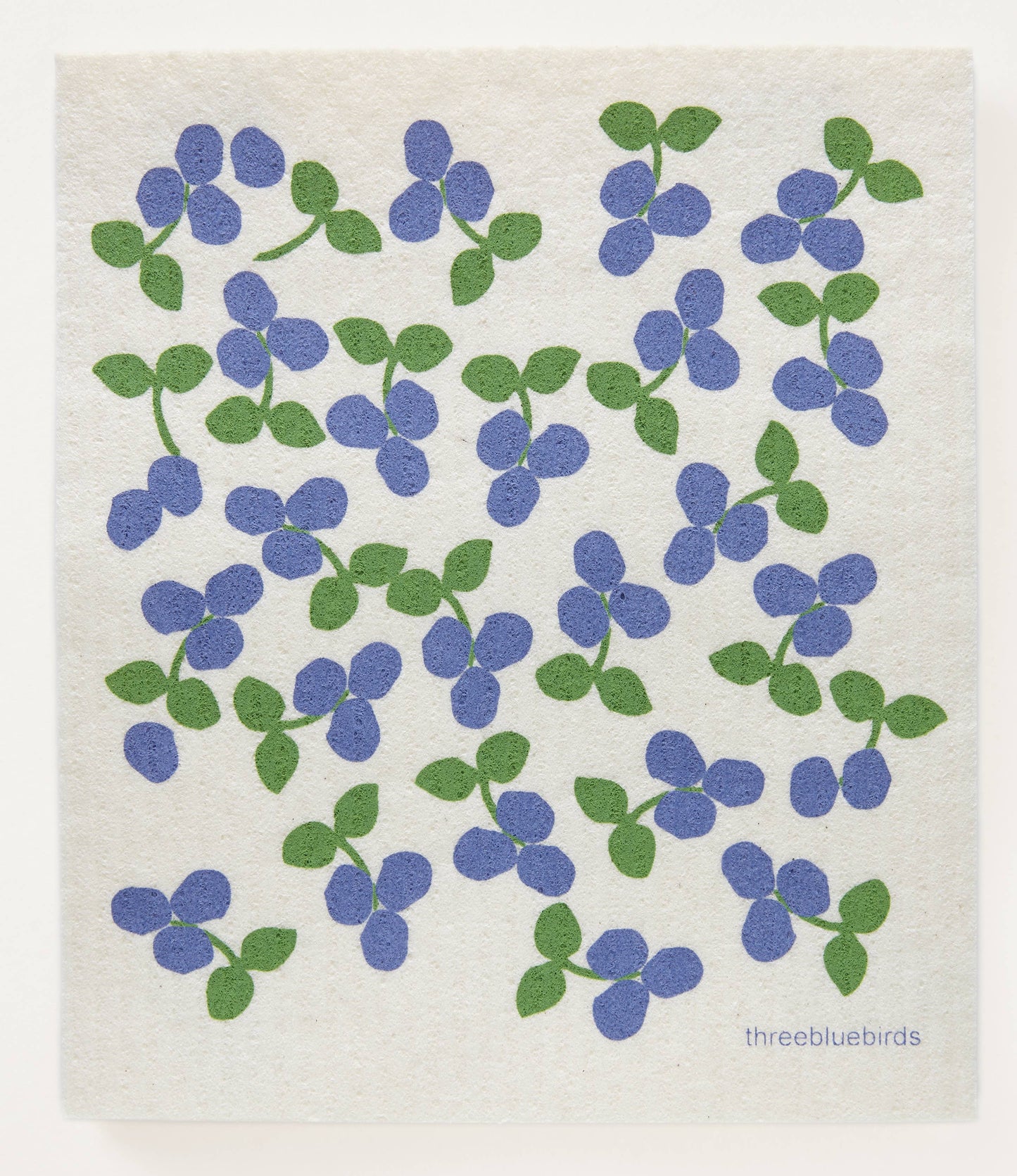 Blueberries - Swedish Dishcloths by Three Blue Birds